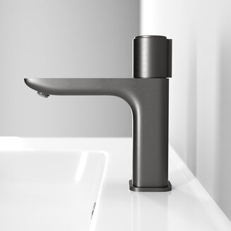 Смеситель для умывальника с инновационным управлением Push Control, графит, Slide, IDDIS, SLIGMBTi01