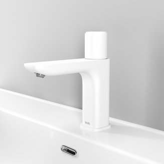 Смеситель для умывальника с инновационным управлением Push Control, белый матовый, Slide, IDDIS, SLIWTBTi01