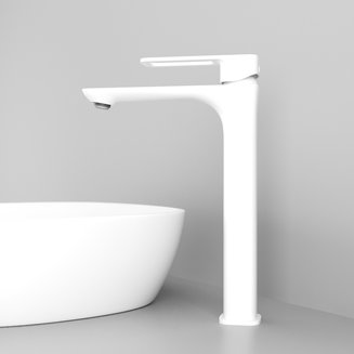 Смеситель для настольного умывальника, белый матовый, Slide, IDDIS, SLIWT01i01