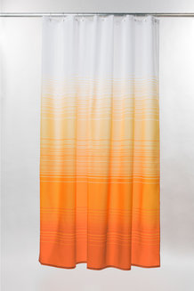 Штора для ванной комнаты, 200*200 см, полиэстер, Orange Horizon, IDDIS, 300P20RI11
