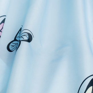 Штора для ванной комнаты, 200*200 см, полиэстер, blue butterfly, IDDIS, SCID031P