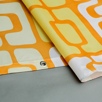 Штора для ванной комнаты, 200*240 см, полиэстер, ID, orange toffee, 280P24RI11