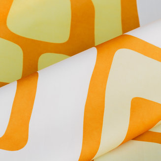 Штора для ванной комнаты, 200*240 см, полиэстер, ID, orange toffee, 280P24RI11