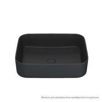 Чёрный матовый умывальник накладной, Bridge, IDDIS, BRIBM05i27