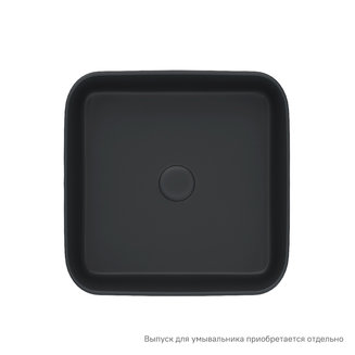 Черный матовый умывальник накладной, Bridge, IDDIS, BRIBM04i27