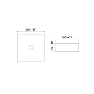 Чёрный матовый умывальник накладной, Slide, IDDIS, SLIBM01i27