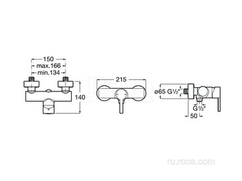 Смеситель Roca Naia для душа 5A2196C00