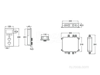 Смеситель Roca Smart Shower для душа скрытого монтажа 5D114AC00