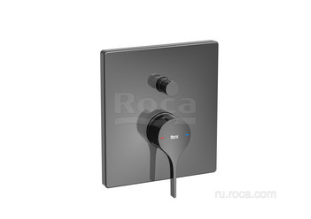 Смеситель Roca Insignia для ванны-душа скрытого монтажа, PVD, titanium black 5A0B3ACN0