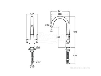 Смеситель Roca Syra для кухни 5A8C2AC00