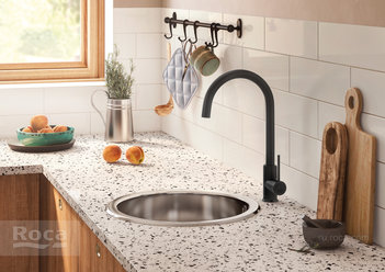 Смеситель Roca Etna для кухни, черный, 5A7B09CN0