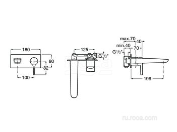 Смеситель Roca Insignia для раковины 5A353AC00