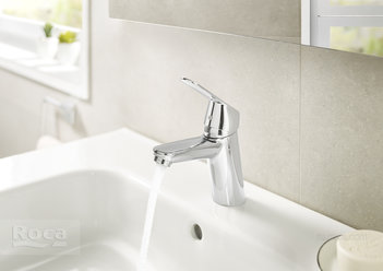 Смеситель Roca Alfa для раковины с донным клапаном, mixstart 5A3P25C0M