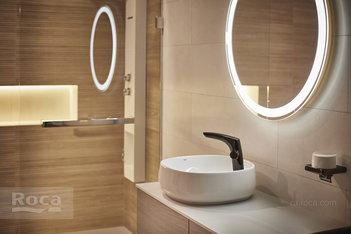 Смеситель Roca Insignia для раковин, PVD, черный титан, без донного клапана, 5A3B3ACN0