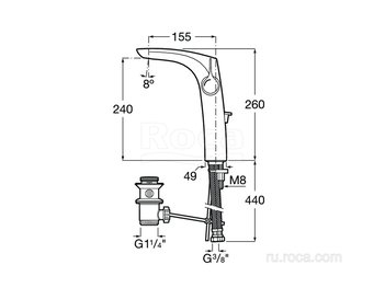 Смеситель Roca Insignia для раковины 5A3C3ACN0