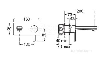 Смеситель Roca Naia для раковины 5A3596CN0