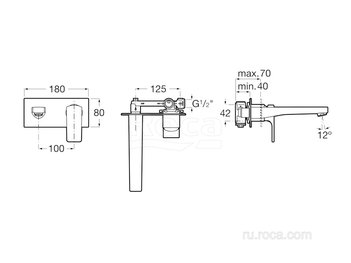 Смеситель Roca L90 для раковины 5A3L20C00