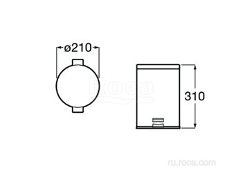 Ведро Roca Public 817414002