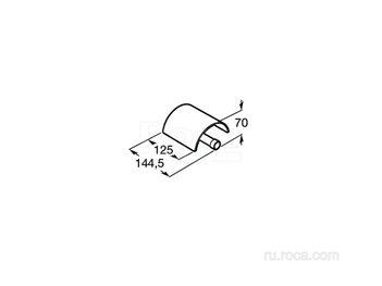 Держатель Roca для туалетной бумаги Superinox 817304002