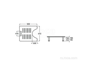 Подставка Roca Access Comfort 816919009