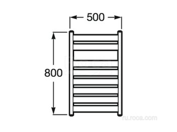 Полотенцесушитель Roca водяной Hotels 815508001