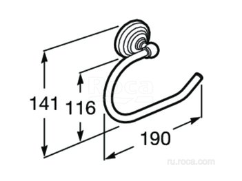 Держатель Roca для туалетной бумаги Carmen 817004001