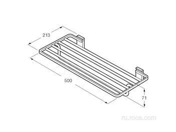 Полотенцедержатель Roca с полкой Rubik 816848024