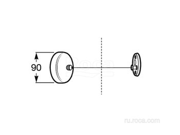Сушилка для рук Roca настенная Hotels 815493001