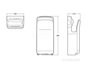 Сушилка для рук Roca сенсорная, HEPA-фильтр Public touchless 817419001
