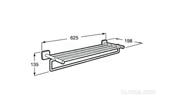 Полотенцедержатель Roca с полкой Victoria 816660001