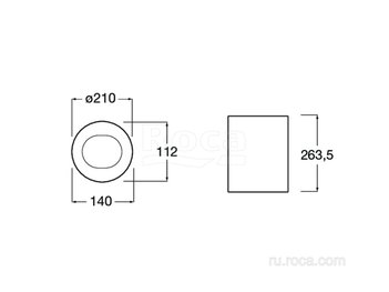 Ведро Roca Public 817415002