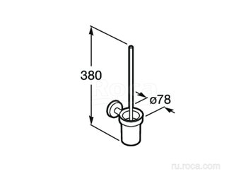 Ёршик Roca с подставкой Twin 816715001