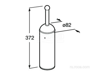 Ёршик Roca с подставкой Carmen 817008001