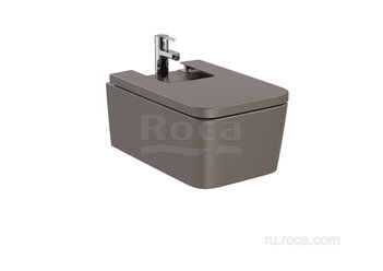 Биде Roca Inspira square подвесное, кофейный 357535660