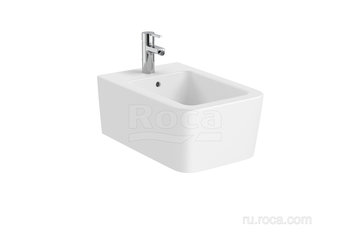 Биде Roca Inspira square подвесное, белый матовый 357535620