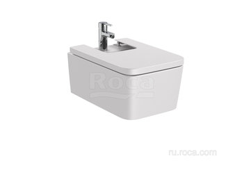 Биде Roca Inspira square подвесное, жемчужный 357535630