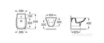 Биде Roca Debba подвесное 355995000