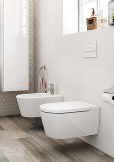 Биде Roca Inspira round подвесное, белый 357525000