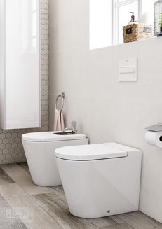 Биде Roca Inspira round напольное, BTW, белый 357527000