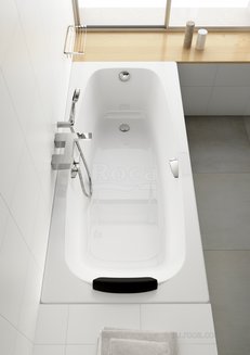 Акриловая ванна Roca Sureste 160х70 прямоугольная, с отверстиями для ручек, белая ZRU9302787