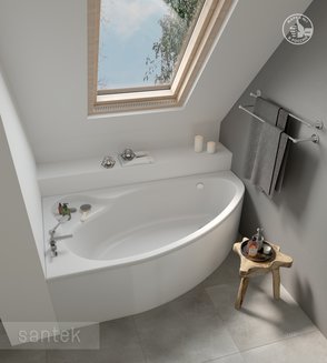 Акриловая ванна Santek Эдера 170х110 L асимметричная белая 1WH111995