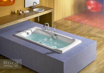 Ванна Roca Ming 170x85 с отверстиями для ручек, anti-slip A2302G000R