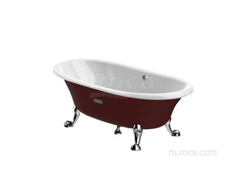 Ванна Roca Newcast бургундия, anti-slip 170x85 233650003