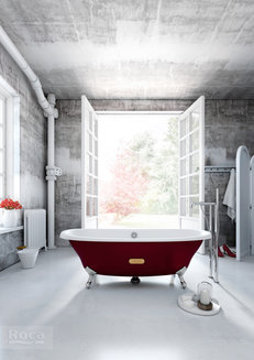 Ванна Roca Newcast бургундия, anti-slip 170x85 233650003