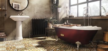 Ванна Roca Newcast бургундия, anti-slip 170x85 233650003