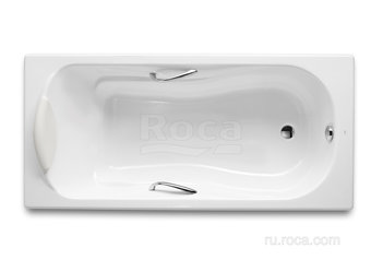 Ванна Roca Haiti 170x80 с отверстиями для ручек, anti-slip 2327G000R