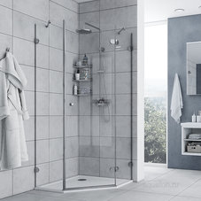 Душевое ограждение AQUATON Lax FES R пятиугольное 100х100х200 1AX024SSXX000