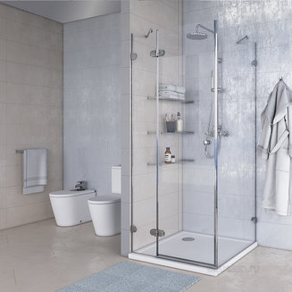 Душевое ограждение AQUATON Lax SQR L квадратное 80х80х200 1AX015SSXX000