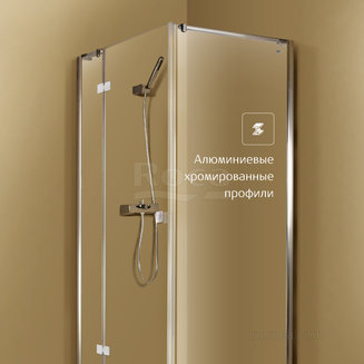 Душевое ограждение Roca Metropolis Дверь распашная 1200X1950 мм, прозрачное стекло, профиль хром MP3412012M