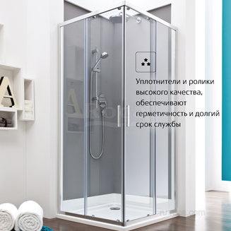 Душевое ограждение Roca Town-N Дверь раздвижная L2-E 1200х1950 мм, прозрачное стекло, хром MP2812012M